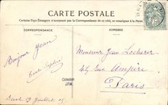 VINTAGE POSTCARD Boat Jaureguiberry War