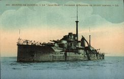 VINTAGE POSTCARD Bateau War Navy De Querre the Jean Bart Armours D Escadre Of 23000 Tons