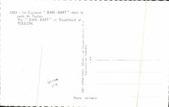 MODERN CARD Boat War the Armor Jean Bart in the roads of Toulon