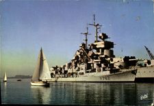 CPSM Toulon Boat an escort ship and armours it Jean Bart