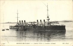 VINTAGE POSTCARD Bateau Navy Jeanne D arc Croiseur Armours D an apprentice Gabier number 408 1917 Brest