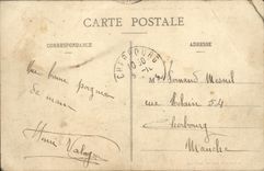 VINTAGE POSTCARD Bateau Navy Jeanne D arc Croiseur Armours School of the candidates