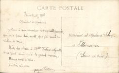 VINTAGE POSTCARD Bateau Navy Jeanne D arc Croiseur Armours In operation of combat by heavy sea