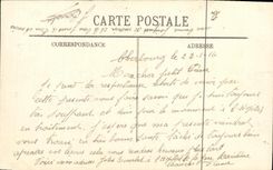 VINTAGE POSTCARD Boat Navy Jules Ferry Cruiser of 1st class