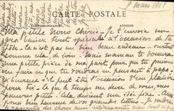 VINTAGE POSTCARD Boat the Julien of the Gravel pit cruiser of 1st class in operation of combat by heavy sea