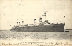 VINTAGE POSTCARD Boat the Julien of the Gravel pit cruiser of 1st class