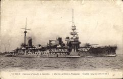VINTAGE POSTCARD Bateau Justice Armours D squadron has turrets