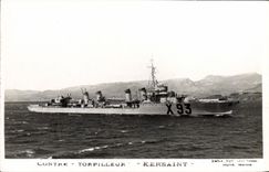 CPSM Boat Against Kersaint destroyer