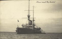 VINTAGE POSTCARD Bateau Armours Admiral King Edward VII