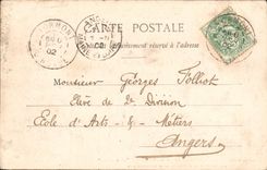 VINTAGE POSTCARD Bateau Bordeaux launching of the cruiser armours Kleber Chantiers of the Gironde September 20th  1902