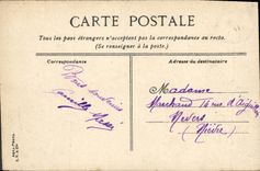 VINTAGE POSTCARD Bateau Bordeaux Kleber Croiseur Armours 1st class