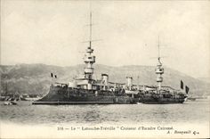 VINTAGE POSTCARD Bateau Latouche Treville Croiseur D squadron Armours