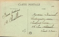 El Saint Nazaire del barco de la POSTAL de la VENDIMIA una esquina bonita de la playa de la ciudad sea Martin al paso del Leon Gambetta