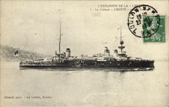 VINTAGE POSTCARD Bateau L explosion of freedom Armours