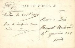 VINTAGE POSTCARD Bateau L explosion of freedom Armours