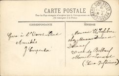 VINTAGE POSTCARD Bateau Freedom Armours D Detruit squadron in roads of Toulon by an explosion 1911