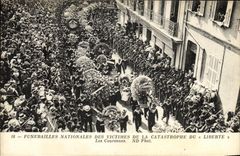 VINTAGE POSTCARD Boat Catastrophe of Toulon Freedom crowns