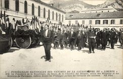 VINTAGE POSTCARD Boat Catastrophe of Freedom Toulon mm presidents of the republic of the Senate of the House of Commons