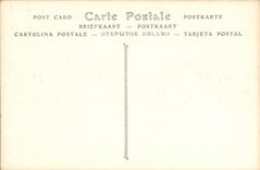 VINTAGE POSTCARD Boat national Funeral of the victims of the catastrophe of Toulon Freedom the commander Jaures and officers