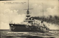 VINTAGE POSTCARD Bateau armours It 1st rank freedom St Nazaire