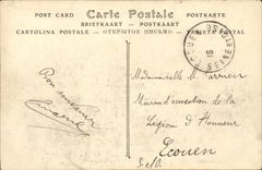 VINTAGE POSTCARD Boat Catastrophe of the armor Freedom reversal of the hull