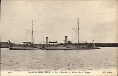 VINTAGE POSTCARD Boat Forbin Sloop of 2nd class