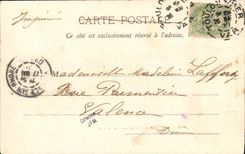 VINTAGE POSTCARD Boat Linois Cruiser and barbette