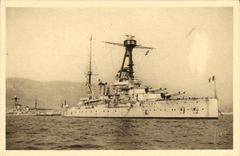 CPA Bateau Cuirasse Lorraine Toulon