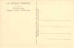 CPA Bateau Cuirasse Lorraine Toulon