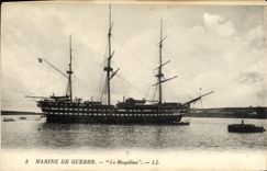 VINTAGE POSTCARD Boat Magellan