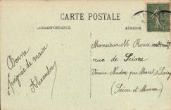 VINTAGE POSTCARD Boat the Mameluke against destroyer