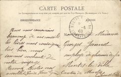 VINTAGE POSTCARD Bateau Brest Pont national open Passage of the cruiser armours Marseillaise