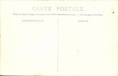 VINTAGE POSTCARD Bateau Massena Cuirasse D squadron has turrets