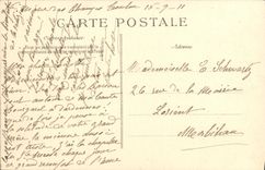 VINTAGE POSTCARD Bateau Massena Armours D naval Revue squadron of Toulon Massena after the review etoure of all the armours