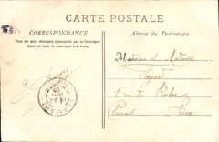 VINTAGE POSTCARD Bateau Massena Cuirasse D squadron has turrets carrying the house of L admiral Gaillard Squadron of north