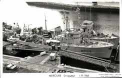 MODERN CARD Boat Mercury Dredger