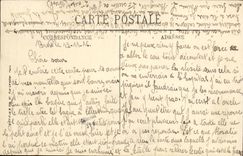 VINTAGE POSTCARD Bateau Dreanought Mirabeau Cuirasse D squadron has turbine S