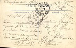 VINTAGE POSTCARD Boat Left the Montcalm cruiser