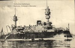VINTAGE POSTCARD Bateau Npetune Armours D squadron