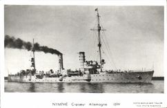 MODERN CARD Boat Nymph Cruiser Germany 1899