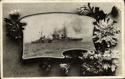 VINTAGE POSTCARD Boat Warship