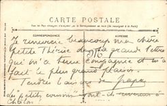 VINTAGE POSTCARD Bateau War Fatherland Armours has Avion turrets