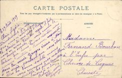 VINTAGE POSTCARD Bateau War Fatherland Armours leaf house of L admiral de Joncquieres commander in chief of L squadron