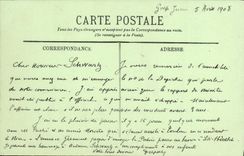 VINTAGE POSTCARD Boat War the Fatherland beating house of L admiral Germinet commander in chief of L squadron