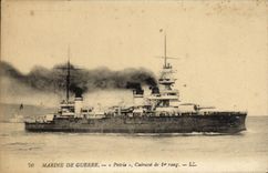 VINTAGE POSTCARD Bateau War the Fatherland armours 1st rank of 15000 tons