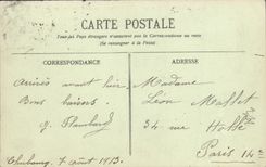 VINTAGE POSTCARD Bateau War armours It Patrie during a storm