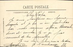 VINTAGE POSTCARD Boat War Dagger Against destroyer