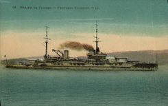 VINTAGE POSTCARD Bateau War Navy Provence Armours