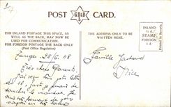 VINTAGE POSTCARD Boat War HMS To arrange Torpedo destroyer