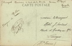 VINTAGE POSTCARD Bateau War Republic Armours has turrets